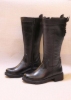 تصویر بوت چرمی ساق دار زنانه مدل KZ03