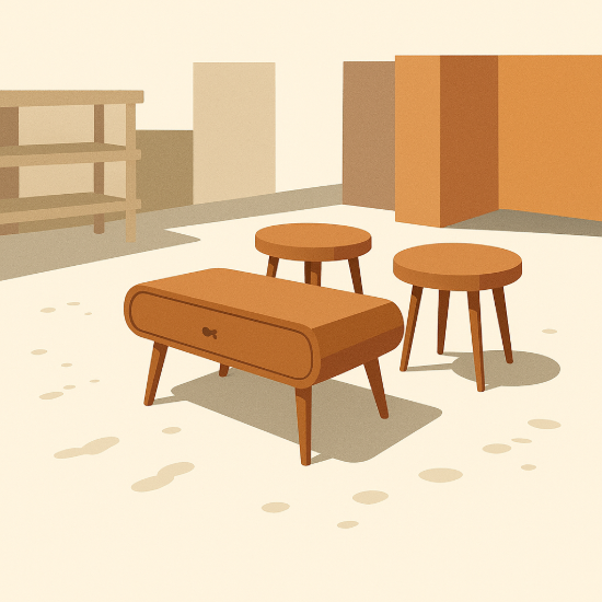 تصویر جلو مبلی عسلی