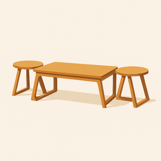 تصویر جلو مبلی عسلی