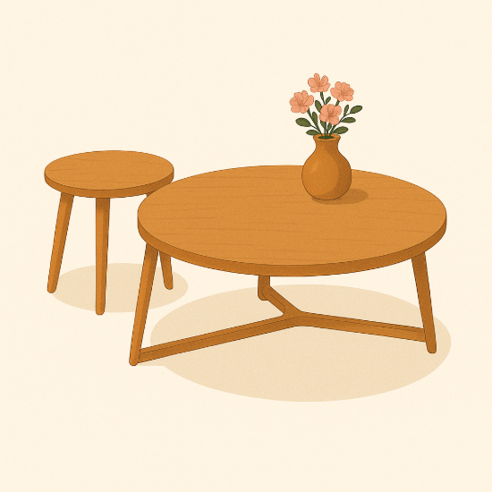 تصویر جلو مبلی عسلی