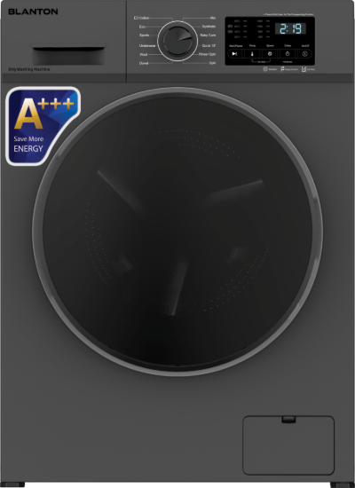 تصویر ماشین لباسشویی 8 کیلویی 8405IN طوسی تیره بلانتون