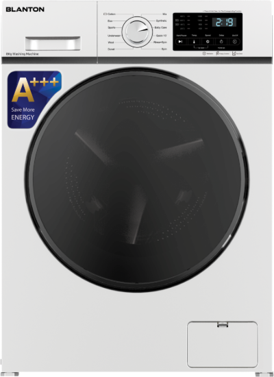 تصویر ماشین لباسشویی 8 کیلویی 8405W سفید بلانتون