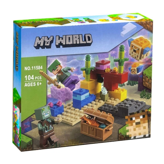 تصویر لگو 104 تکه ماینکرافت مدل The Coral Reef کد 11584