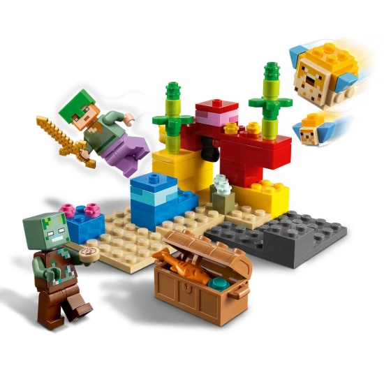 تصویر لگو 104 تکه ماینکرافت مدل The Coral Reef کد 11584