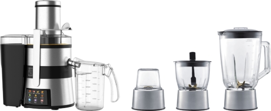 تصویر آبمیوه گیری چهار کاره دیجیتال صفحه کنترل رنگی 2405 استیل بلانتون