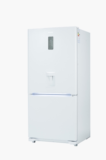 تصویر یخچال کمبی 30 فوت آبریز برقی 3014L سفید چرمی بلانتون