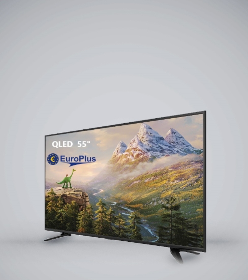 تصویر تلویزیون QLED 55 اینچ یوروپلاس