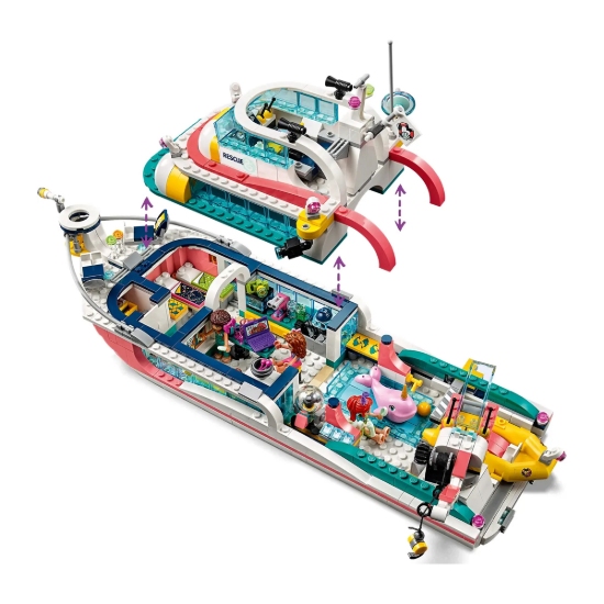 تصویر لگو 945 تکه دوستان مدل Rescue Mission Boat کد 11373