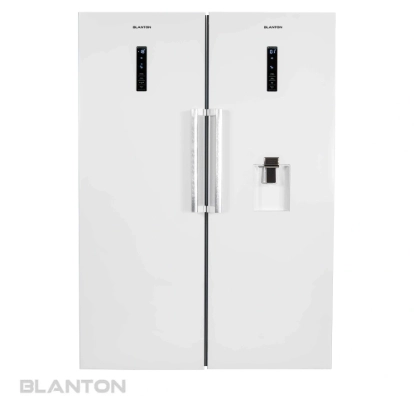 تصویر یخچال فریزر دوقلو بلانتون رنگ سفید مدل BAH-RE,FR2022