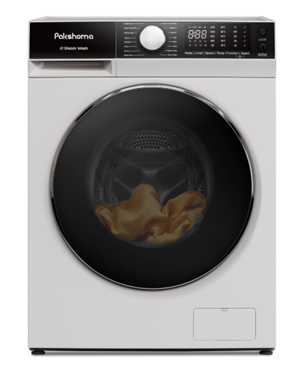 ماشین لباسشویی لوکس پاکشوما L8 سفید 8 کیلویی