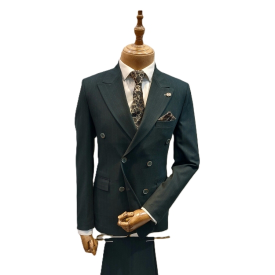 تصویر کت شلوار مردانه مدل دبل برست دیپلمات