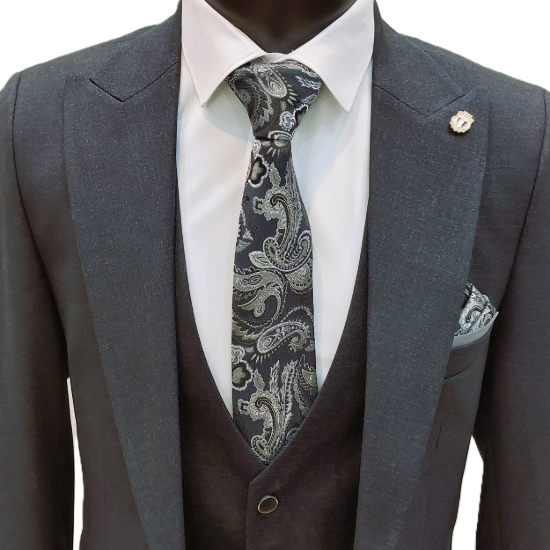 تصویر کت شلوار مردانه مدل جلیقه دار رسمی