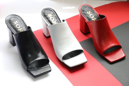 تصویر صندل چرم زنانه مدل ستاره