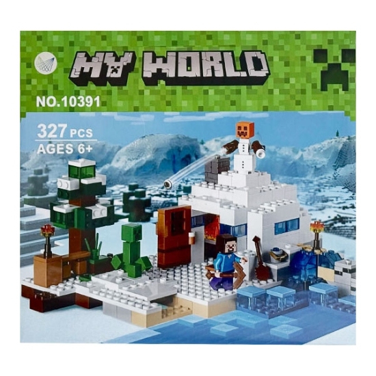 تصویر لگو 327 تکه ماینکرافت مدل The Snow Hideout کد 10391