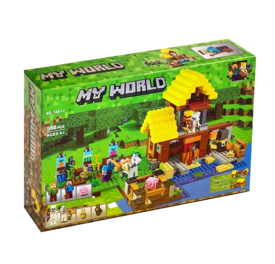 تصویر لگو 560 تکه ماینکرافت مدل The Farm Cottage کد 10813