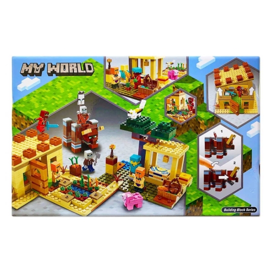 تصویر لگو 580 تکه ماینکرافت مدل The Illager Raid کد 11477