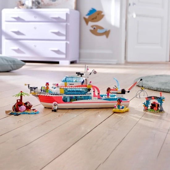 تصویر لگو 945 تکه دوستان مدل Rescue Mission Boat کد 11373