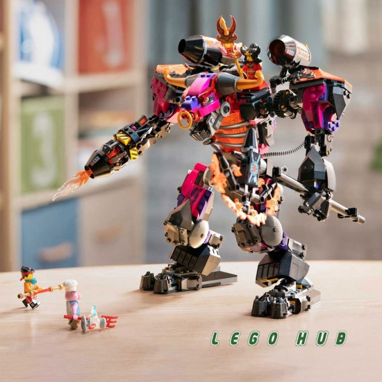 تصویر لگو 1067 تکه مانکی کیدز مدل غول شاخ دار شیطانی Demon Bull King کد 11543